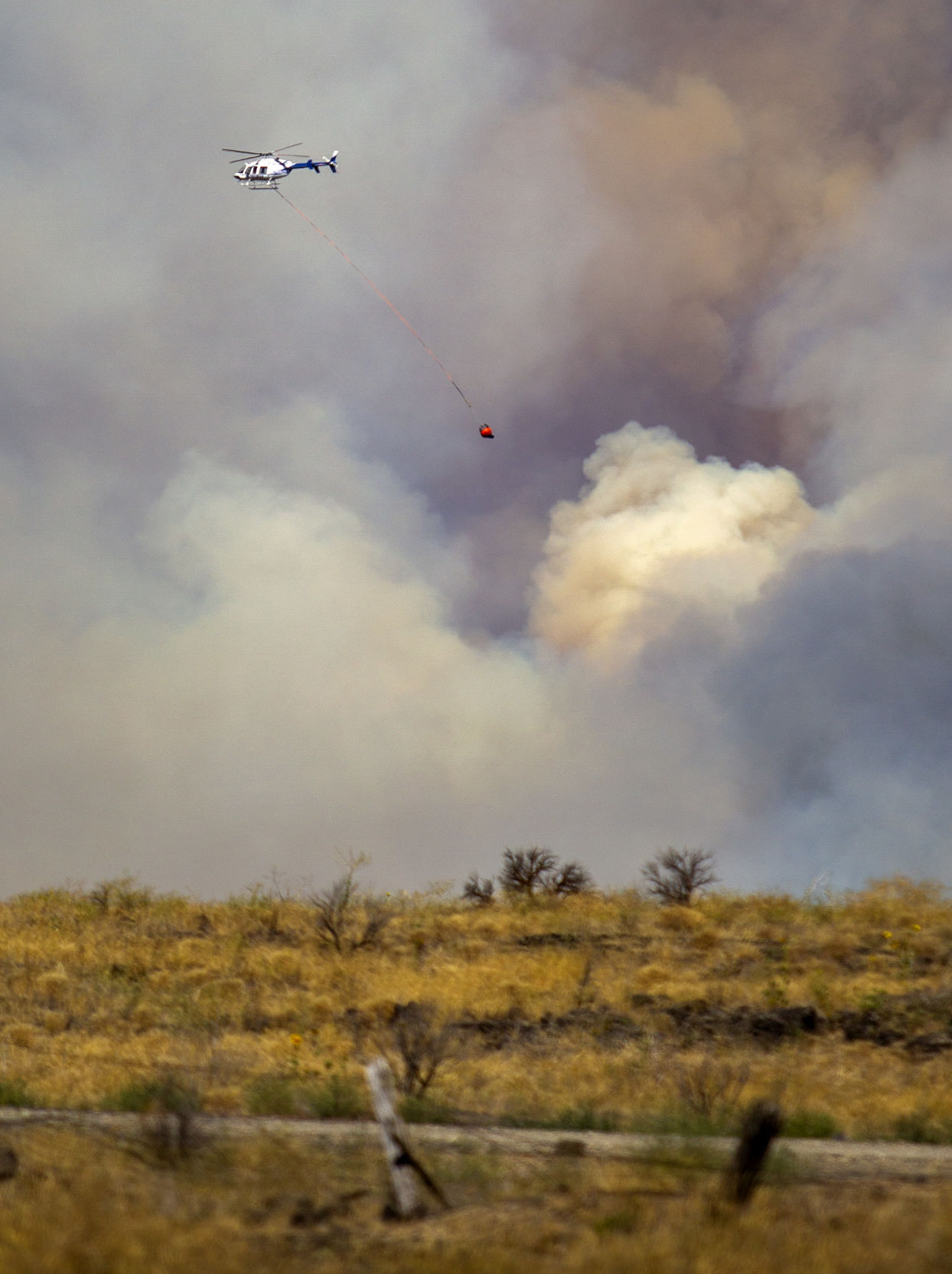 Drops Fire spreads more than 2,000 acres